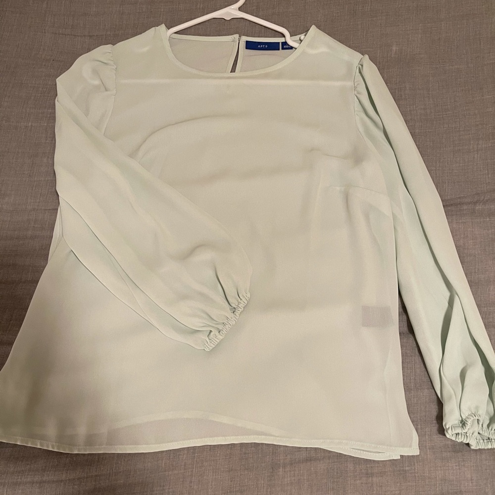 Mint blouse.